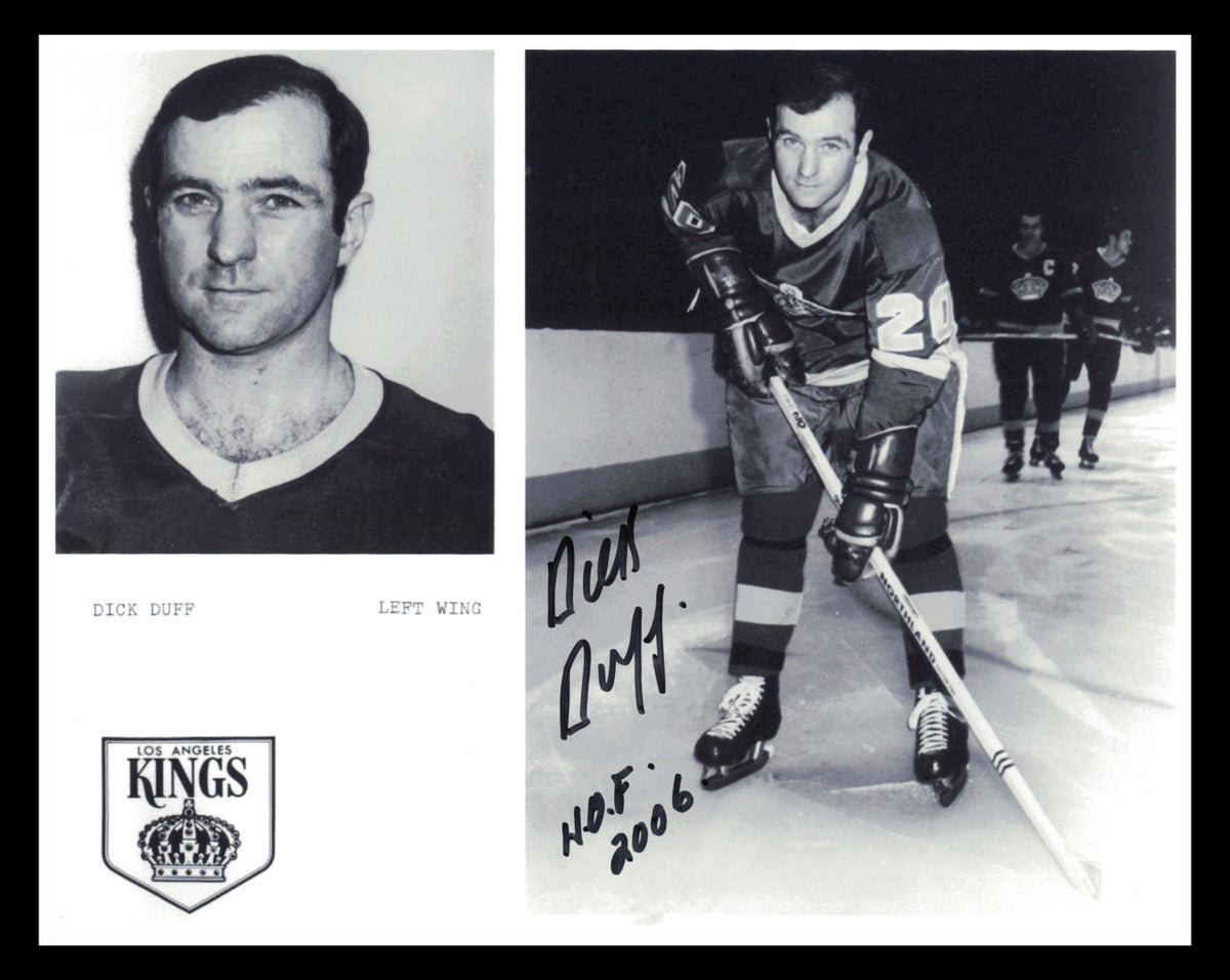 Dick Duff Autographed 8x10 Photo Los Angeles Kings "HOF 2006" SKU #247404