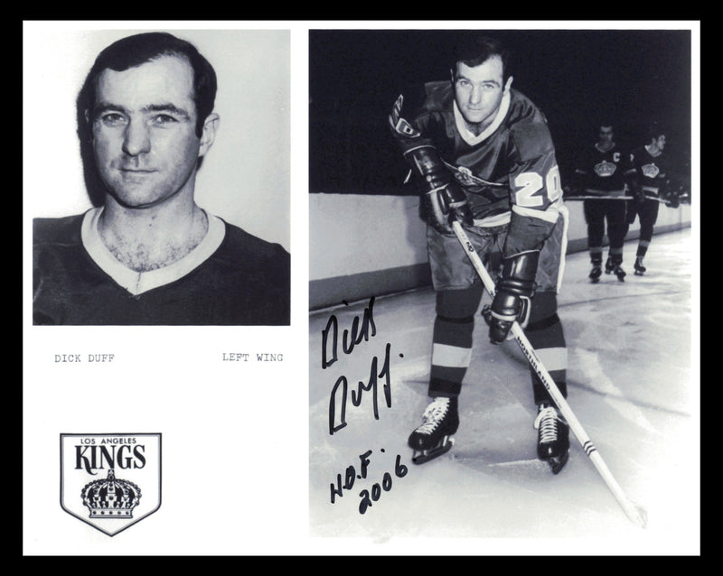 Dick Duff Autographed 8x10 Photo Los Angeles Kings "HOF 2006" SKU #247404