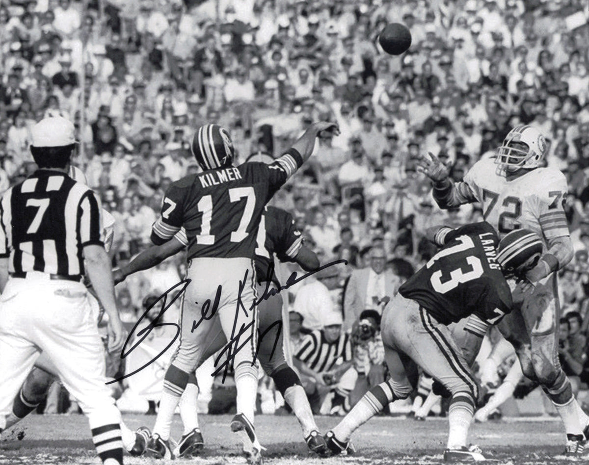 Billy Bill Kilmer Autographed 8x10 Photo Washington Redskins SKU #247408