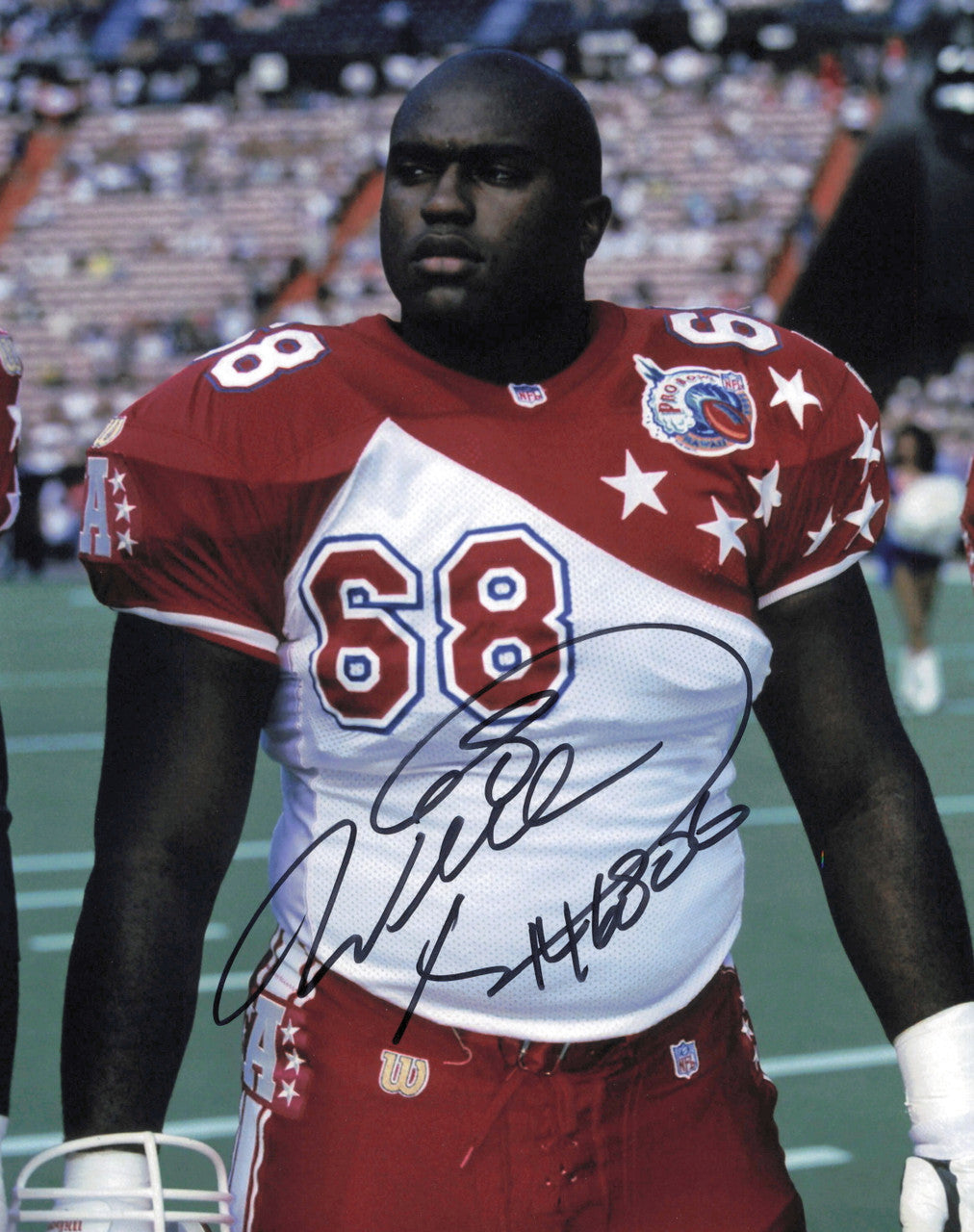 Will Shields Autographed 8x10 Photo Kansas City Chiefs SKU #247428