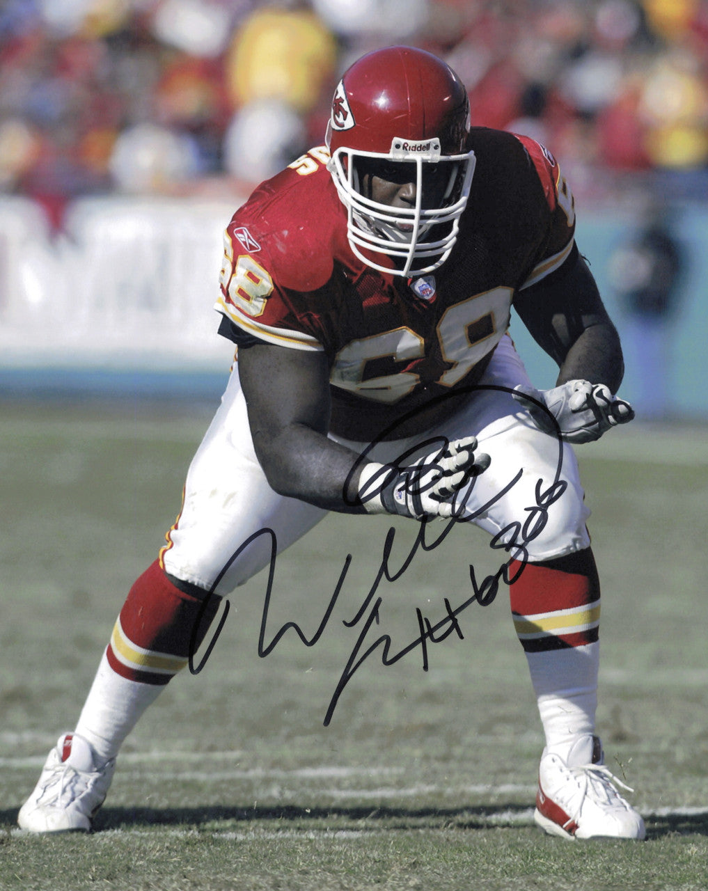 Will Shields Autographed 8x10 Photo Kansas City Chiefs SKU #247429
