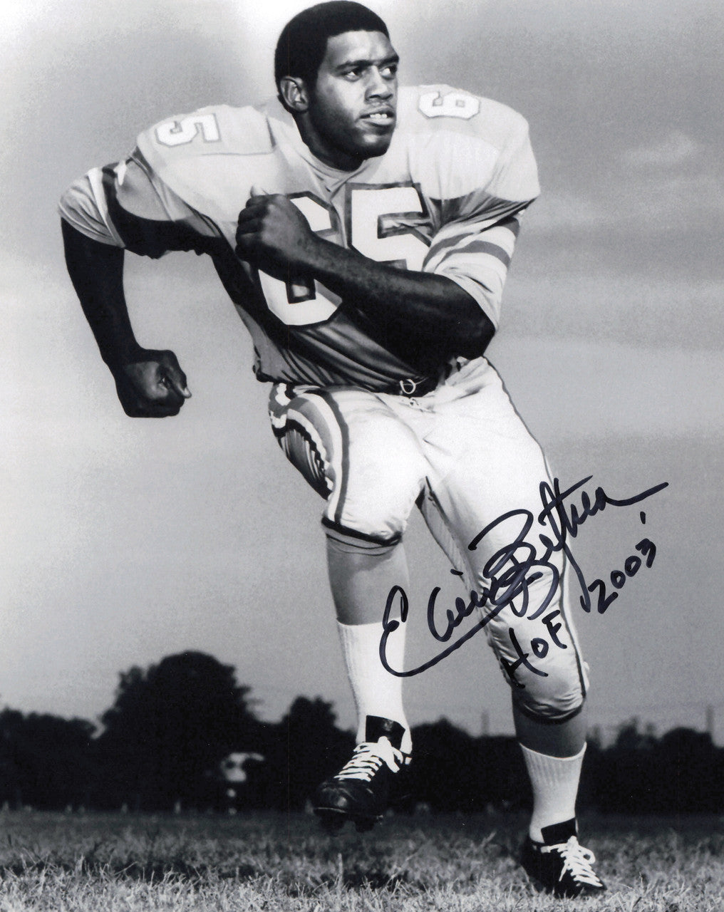 Elvin Bethea Autographed 8x10 Photo Houston Oilers "HOF 2003" SKU #247487