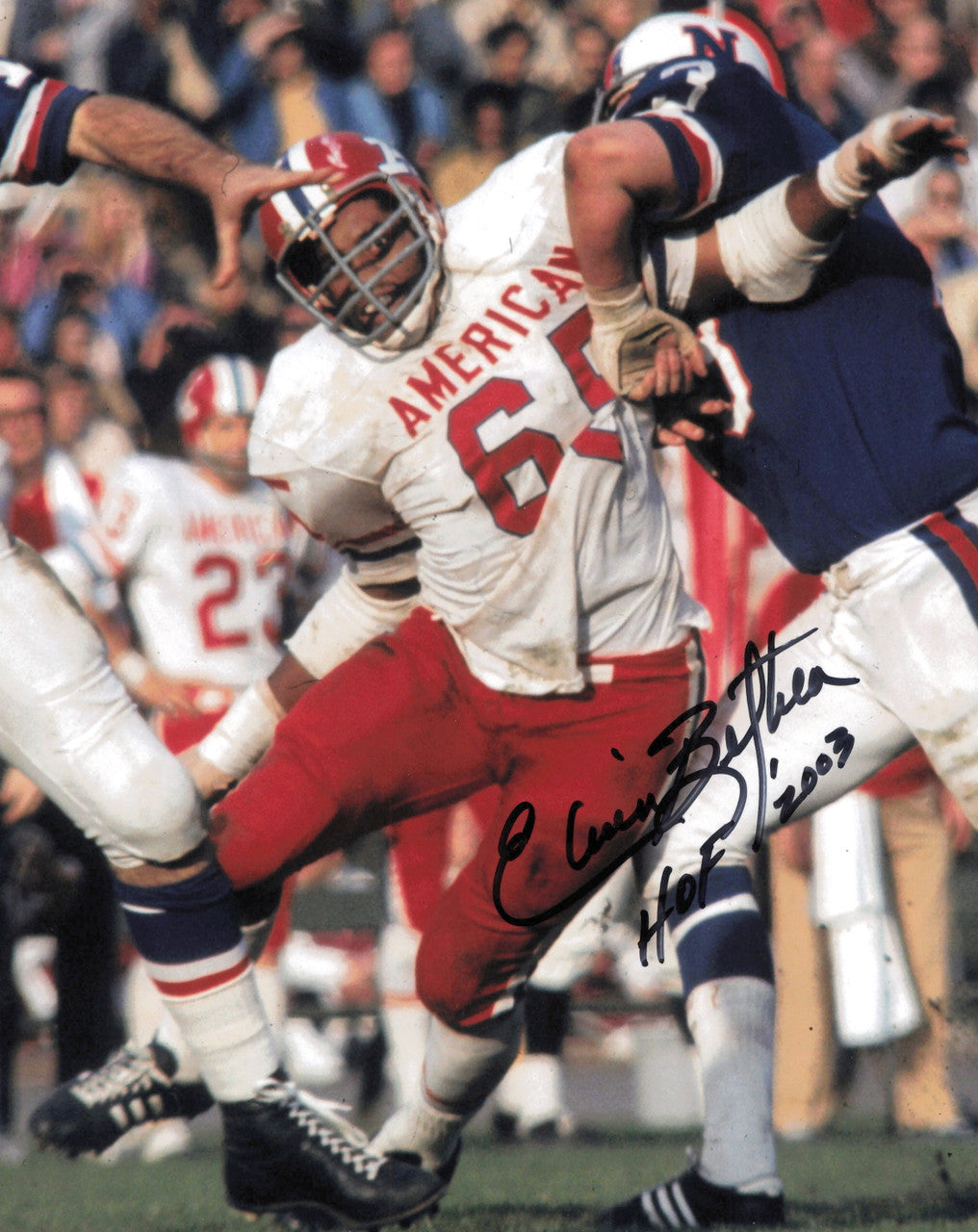 Elvin Bethea Autographed 8x10 Photo Houston Oilers "HOF 2003" SKU #247488