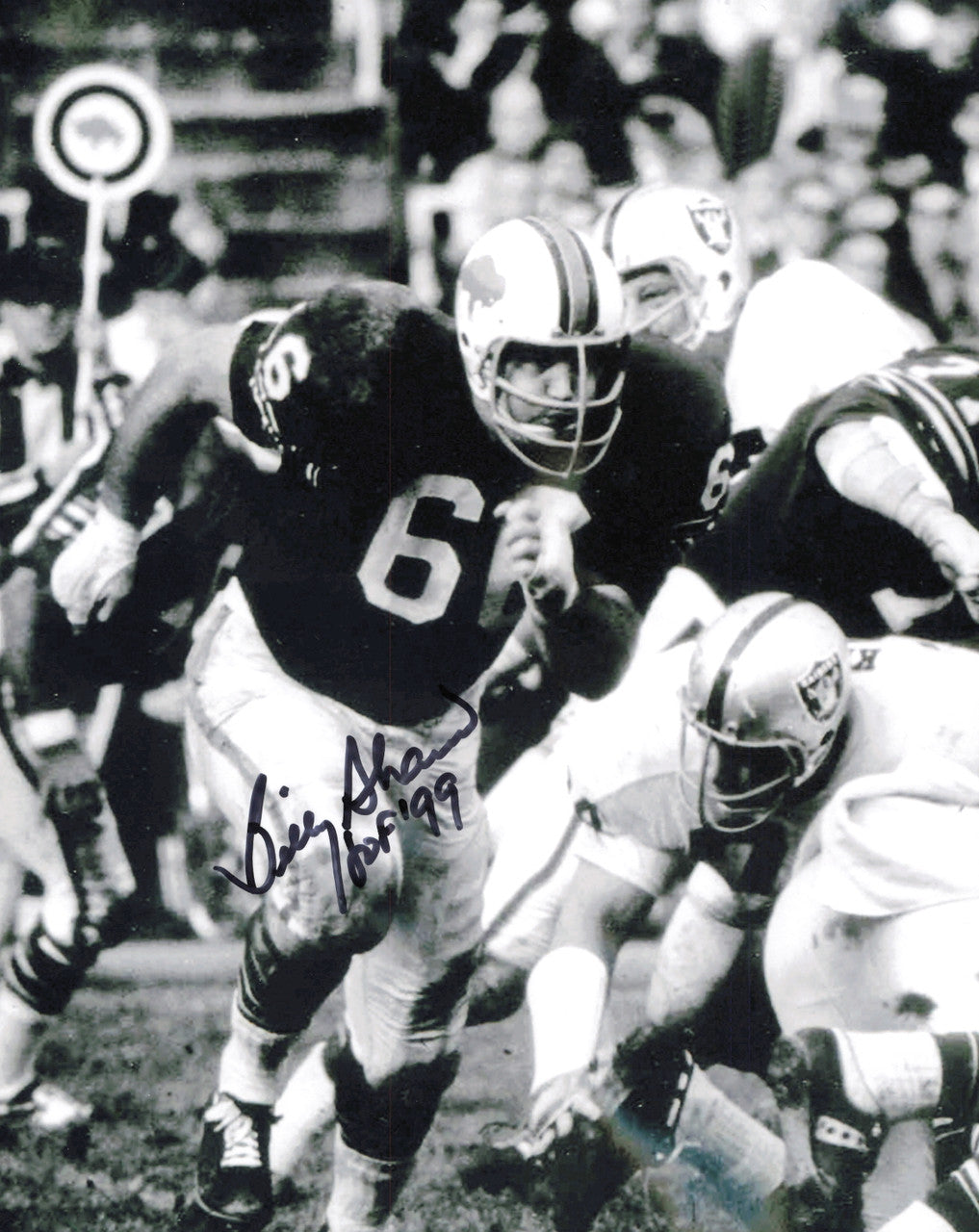 Billy Shaw Autographed 8x10 Photo Buffalo Bills "HOF 99" SKU #247509