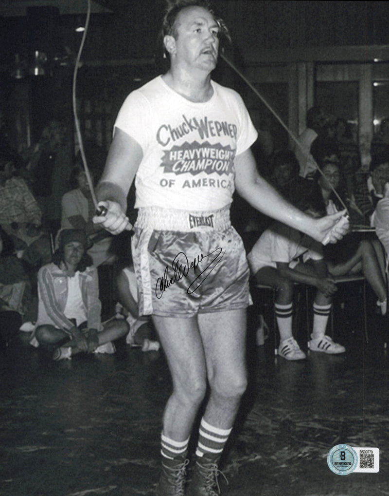 Chuck Wepner Autographed 8x10 Photo Beckett BAS QR #BS30779