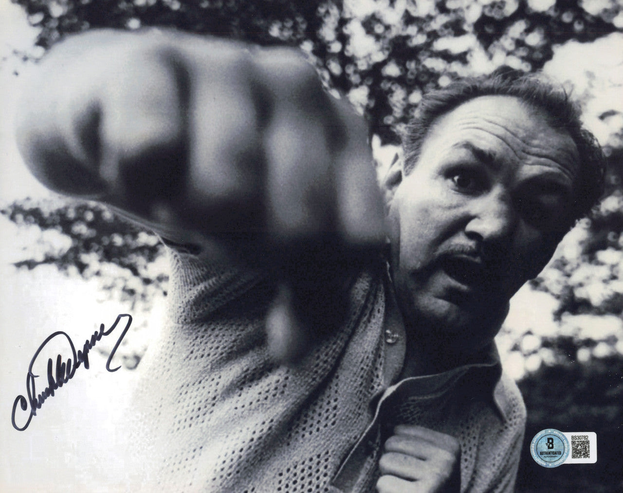 Chuck Wepner Autographed 8x10 Photo Beckett BAS QR #BS30782