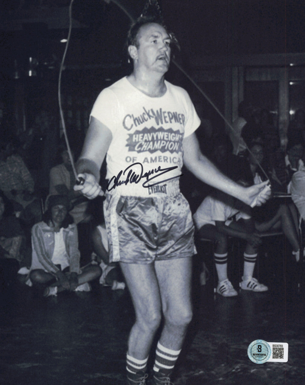 Chuck Wepner Autographed 8x10 Photo Beckett BAS QR #BS30783