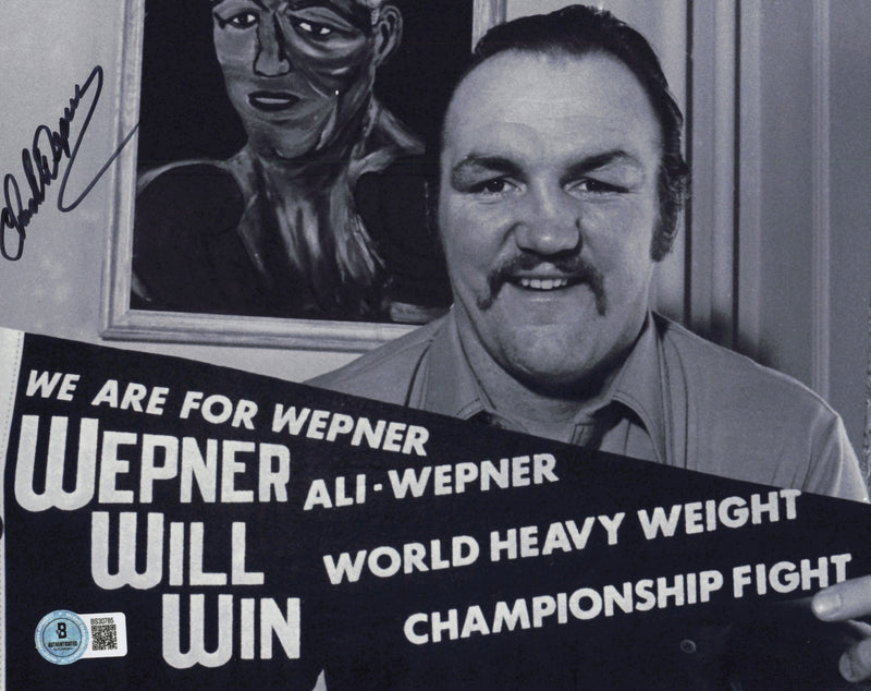 Chuck Wepner Autographed 8x10 Photo Beckett BAS QR #BS30785