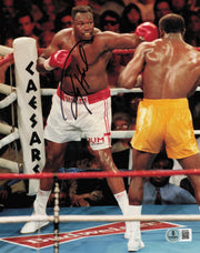 Larry Holmes Autographed 8x10 Photo Beckett BAS QR #BS30788