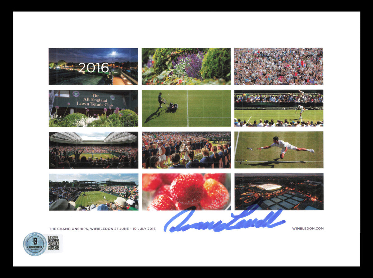 Ivan Lendl Autographed 7x9 Photo Beckett BAS QR #BS30799