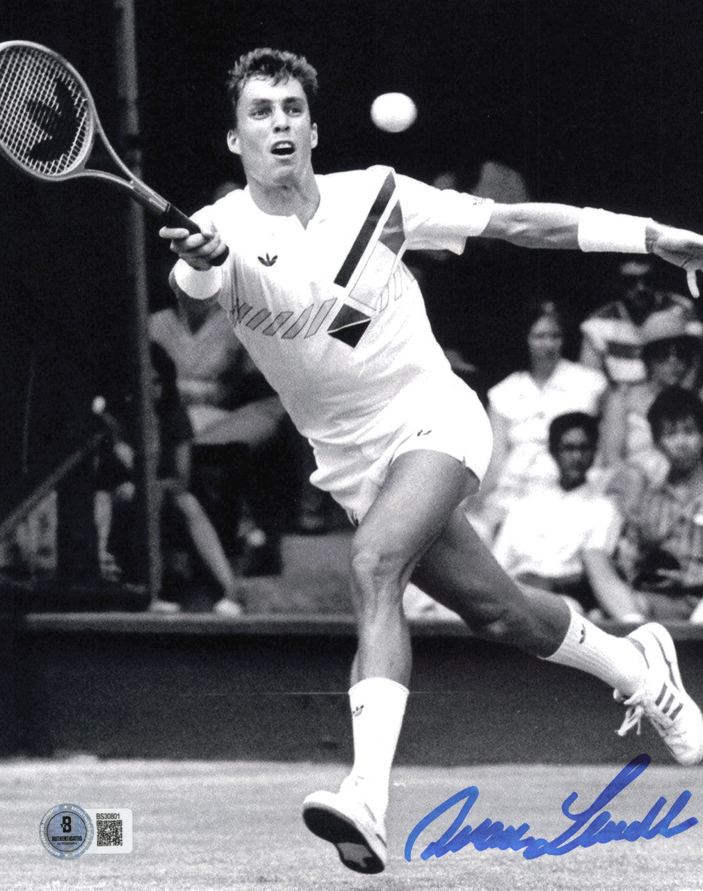 Ivan Lendl Autographed 8x10 Photo Beckett BAS QR #BS30801