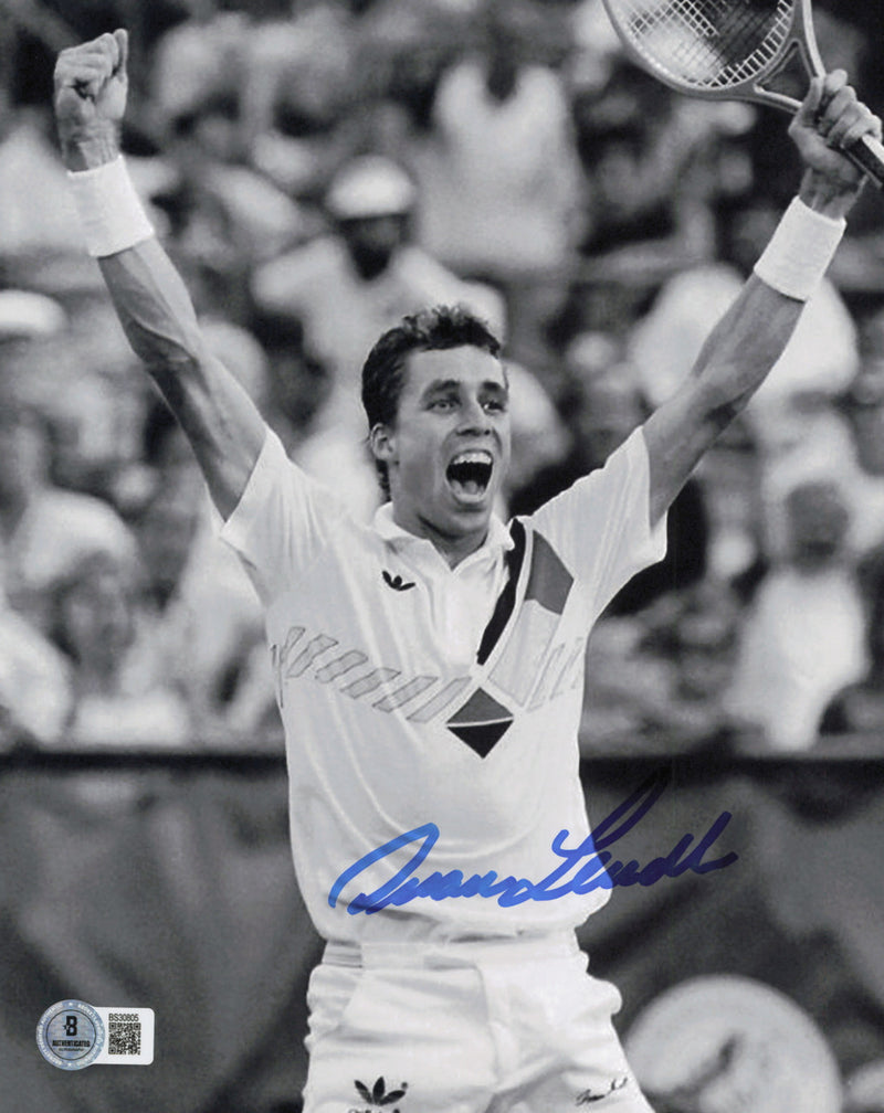 Ivan Lendl Autographed 8x10 Photo Beckett BAS QR #BS30805