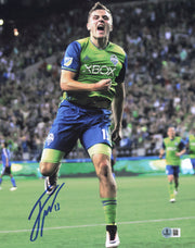 Jordan Morris Autographed 11x14 Photo Seattle Sounders Beckett BAS QR #BS31883
