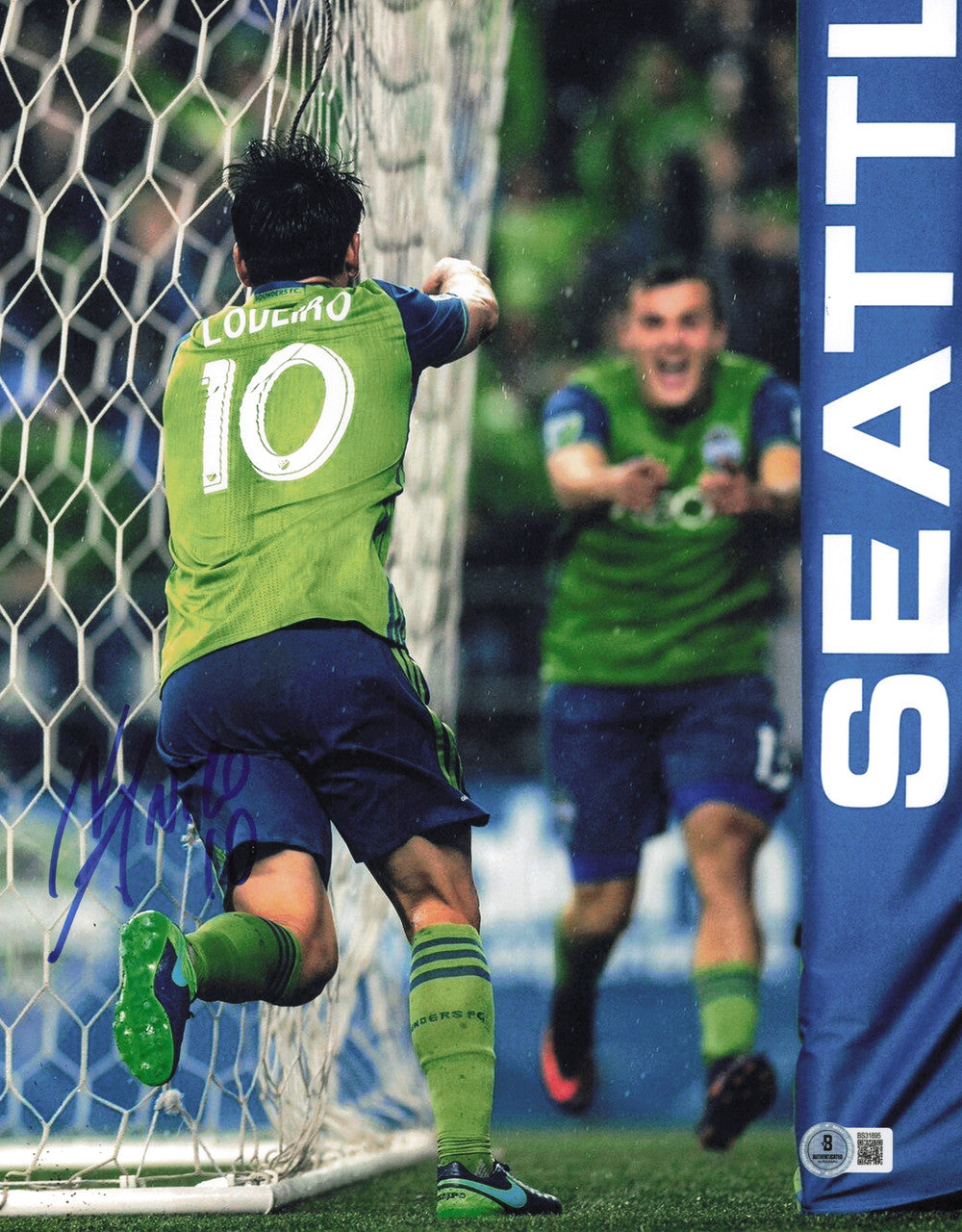 Nicolas Nico Lodeiro Autographed 11x14 Photo Seattle Sounders Beckett BAS QR #BS31895