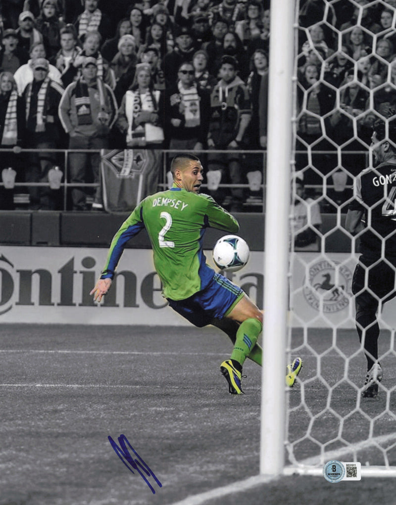 Clint Dempsey Autographed 11x14 Photo Seattle Sounders Beckett BAS QR #BS31911