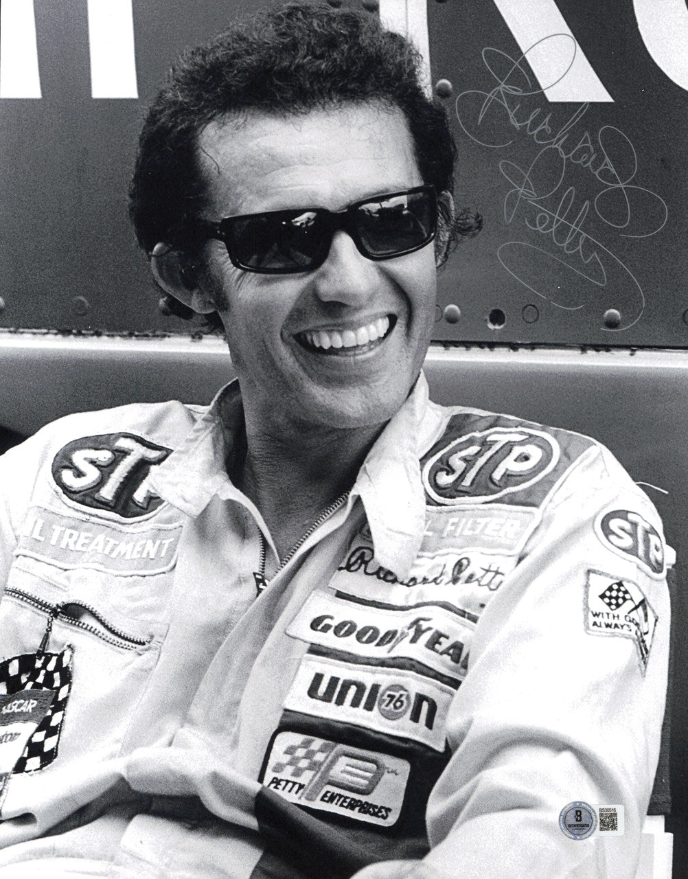 Richard Petty Autographed 11x14 Photo Nascar Beckett BAS QR #BS30516