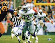 Ed "Too Tall" Jones Autographed 11x14 Photo Dallas Cowboys Beckett BAS QR #BS30525