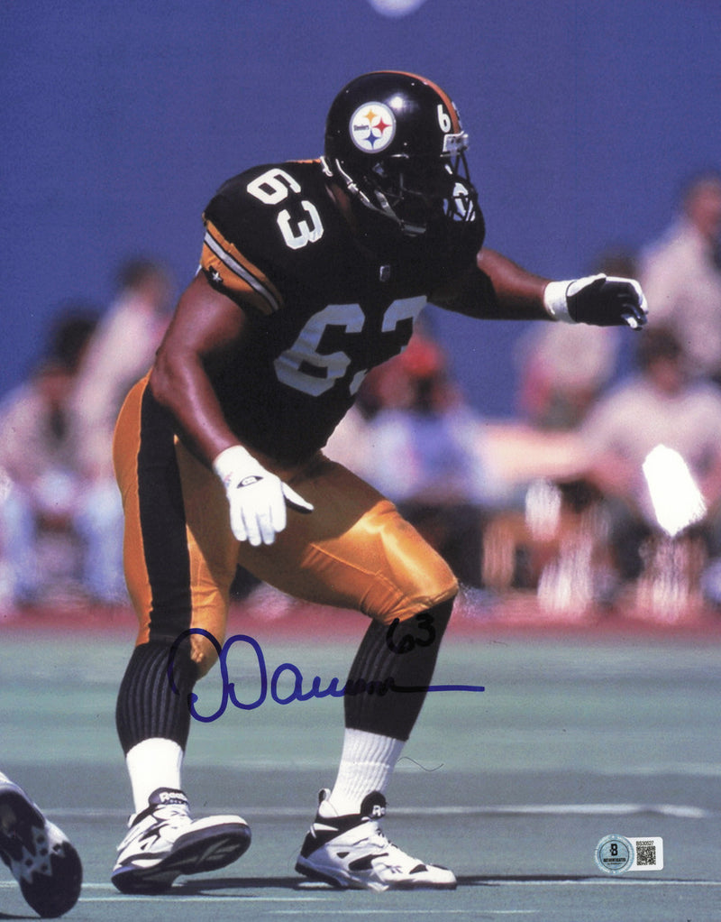 Dermontti Dawson Autographed 11x14 Photo Pittsburgh Steelers Beckett BAS QR #BS30527