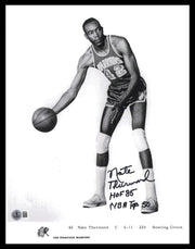 Nate Thurmond Autographed 11x14 Photo Golden State Warriors "HOF 85 NBA Top 50" Beckett BAS QR #SB30679
