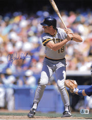 Andy Van Slyke Autographed 11x14 Photo Pittsburgh Pirates Beckett BAS QR #SB30650