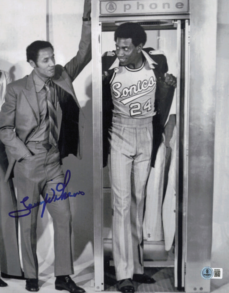 Lenny Wilkens Autographed 11x14 Photo Seattle Supersonics Beckett BAS QR #SB30694