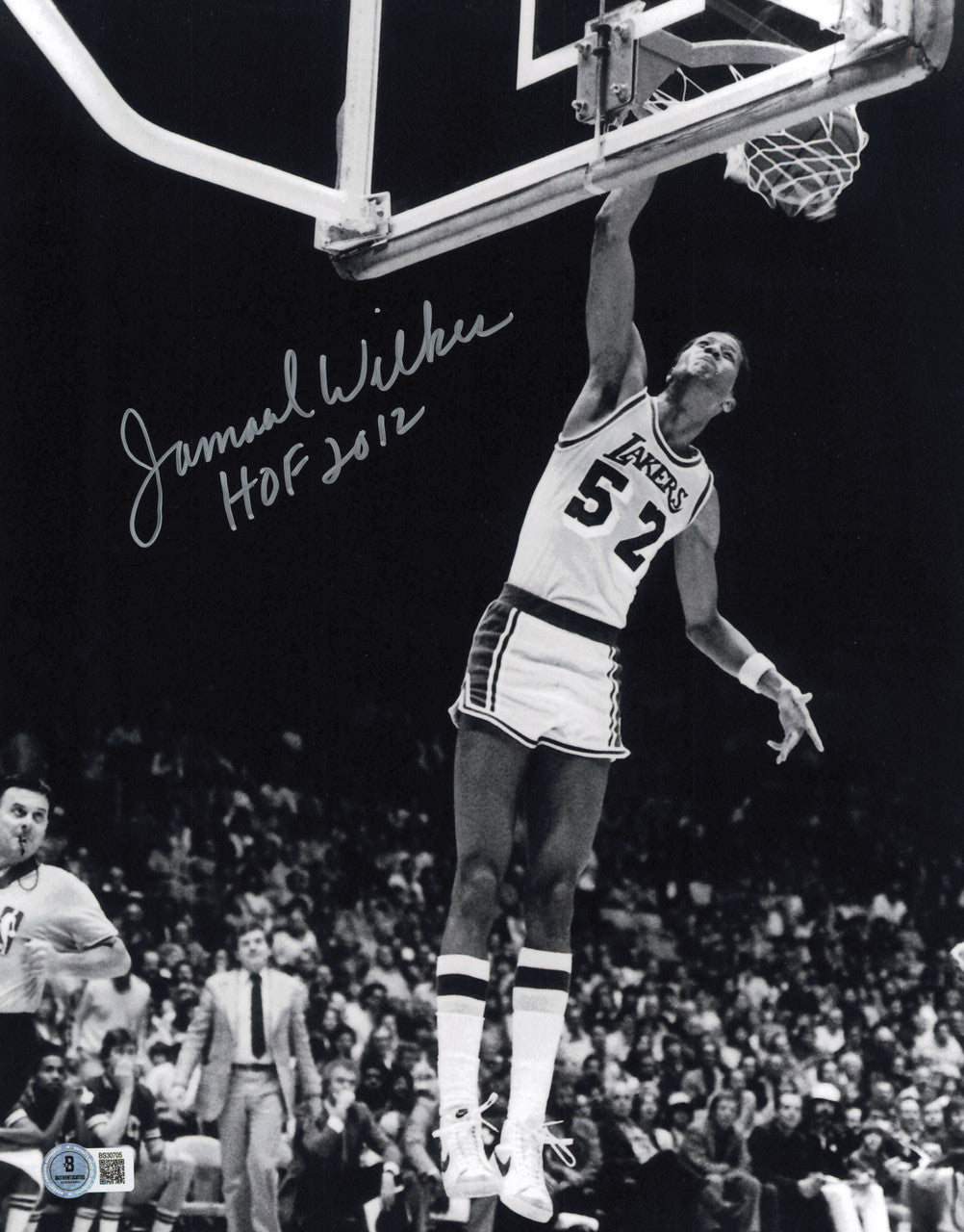 Jamaal Wilkes Autographed 11x14 Photo Los Angeles Lakers "HOF 2012" Beckett BAS QR #SB30705