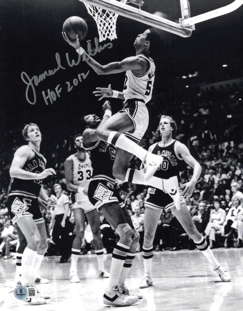 Jamaal Wilkes Autographed 11x14 Photo Los Angeles Lakers "HOF 2012" Beckett BAS QR #SB30707