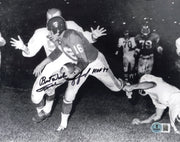 Frank Gifford Autographed 8x10 Photo New York Giants "HOF 77" Beckett BAS QR #BS12987