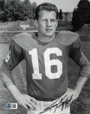 Frank Gifford Autographed 8x10 Photo New York Giants Beckett BAS QR #BS12995