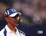 Tony Dungy Autographed 8x10 Photo Indianapolis Colts "SB XLI Champs" Beckett BAS QR #BS31973