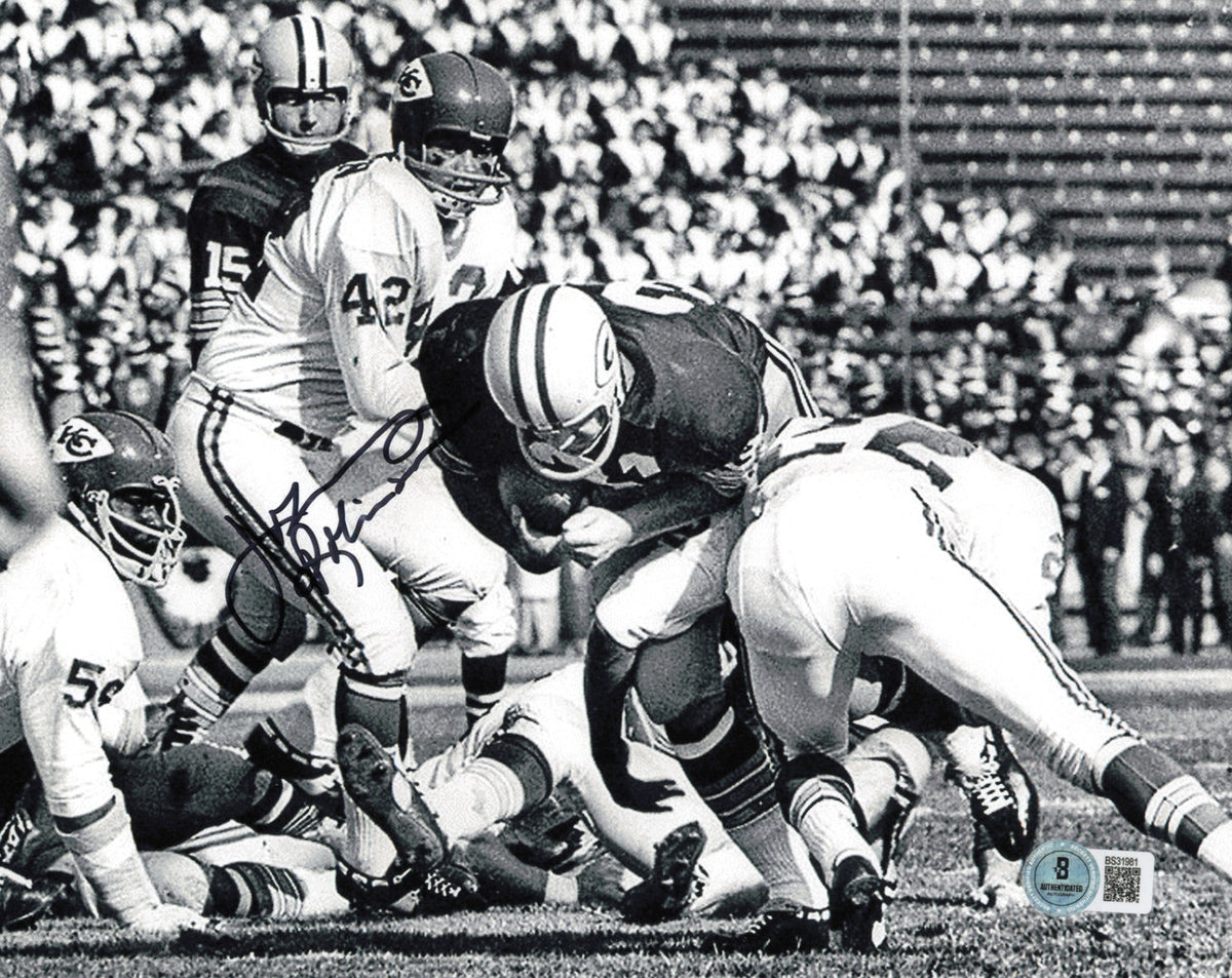 Johnny Robinson Autographed 8x10 Photo Kansas City Chiefs Beckett BAS QR #BS31981
