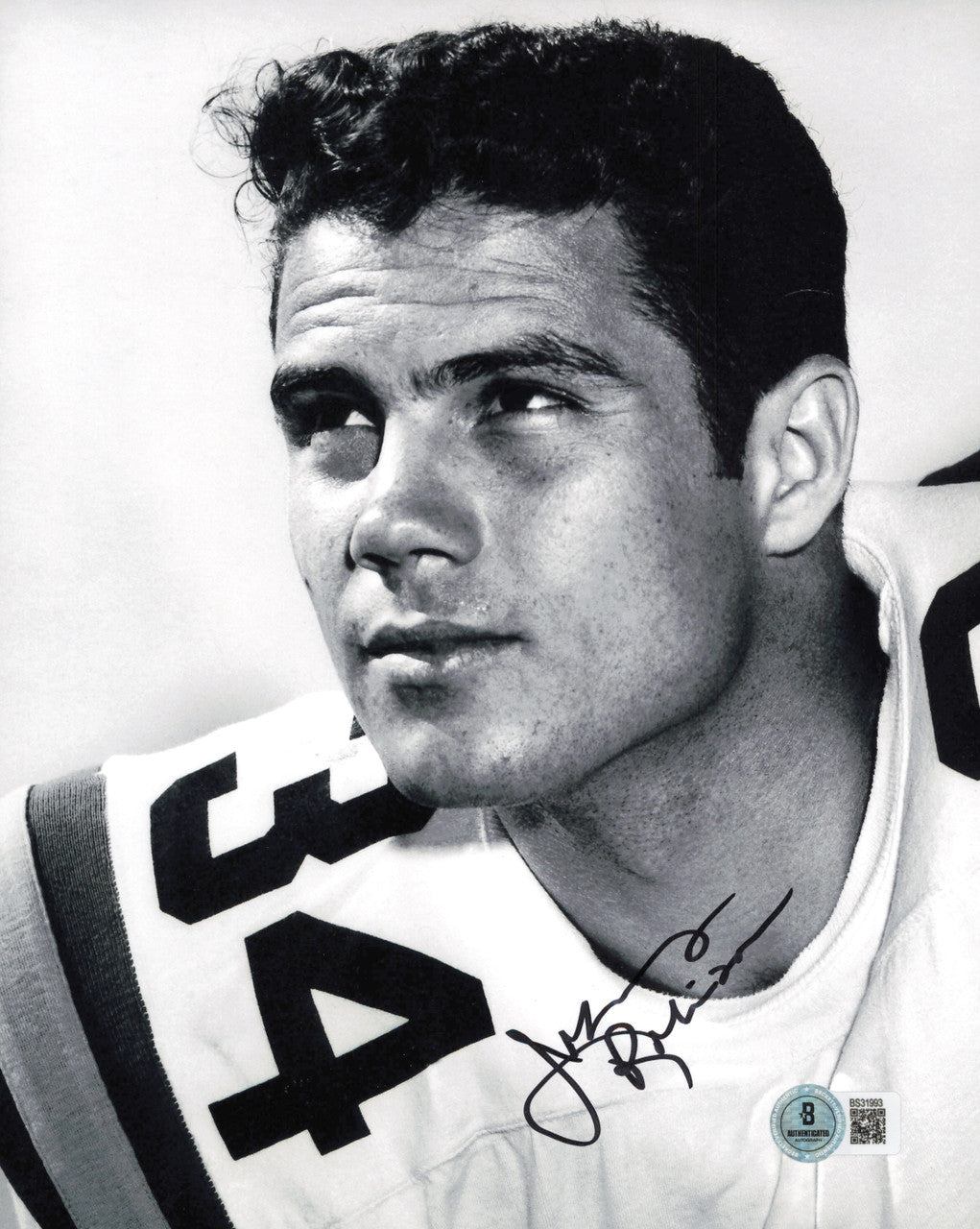 Johnny Robinson Autographed 8x10 Photo Kansas City Chiefs Beckett BAS QR #BS31993