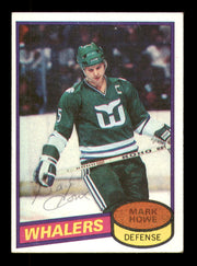 Mark Howe Autographed 1980-81 Topps Card #160 Hartford Whalers SKU #248072