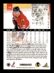 Tony Amonte Autographed 1997-98 Pinnacle Card #148 Chicago Blackhawks SKU #248074