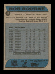 Bob Bourne Autographed 1986-87 Topps Card #14 New York Islanders SKU #248075