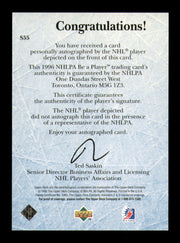 Wendell Clark Autographed 1996-97 Upper Deck Be A Player Card #S55 New York Islanders SKU #248084
