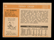 Terry Crisp Autographed 1972-73 O Pee Chee Card #88 New York Islanders SKU #248087