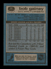 Bob Gainey Autographed 1981-82 Topps Card #13 Montreal Canadiens SKU #248098