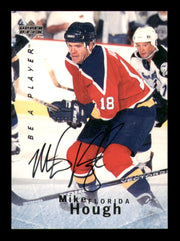 Mike Hough Autographed 1996 Upper Deck Be A Player Card #122 Florida Panthers SKU #248116