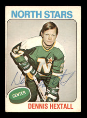 Dennis Hextall Autographed 1975-76 O Pee Chee Card #310 Minnesota North Stars SKU #248118