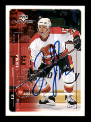Jarome Iginla Autographed 1998-99 Upper Deck MVP Card #34 Calgary Flames SKU #248121