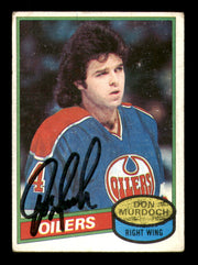 Don Murdoch Autographed 1980-81 Topps Card #203 New York Rangers SKU #248143