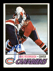 Doug Risebrough Autographed 1977-78 Topps Card #189 Montreal Canadiens SKU #248155