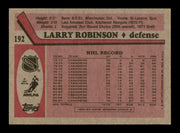 Larry Robinson Autographed 1987-88 Topps Card #192 Montreal Canadiens SKU #248156