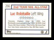 Luc Robitaille Autographed 1992-93 Topps Card #266 Los Angeles Kings SKU #248158