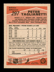 Peter Taglianetti Autographed 1989-90 O Pee Chee Card #297 Winnipeg Jets SKU #248167