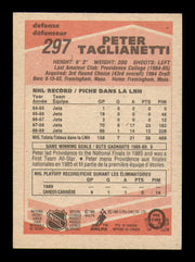 Peter Taglianetti Autographed 1989-90 O Pee Chee Card #297 Winnipeg Jets SKU #248168