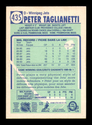 Peter Taglianetti Autographed 1990-91 O Pee Chee Card #435 Winnipeg Jets SKU #248172