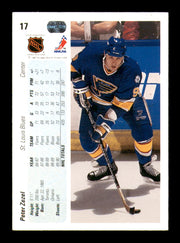 Peter Zezel Autographed 1990-91 Upper Deck Card #17 St. Louis Blues SKU #248179