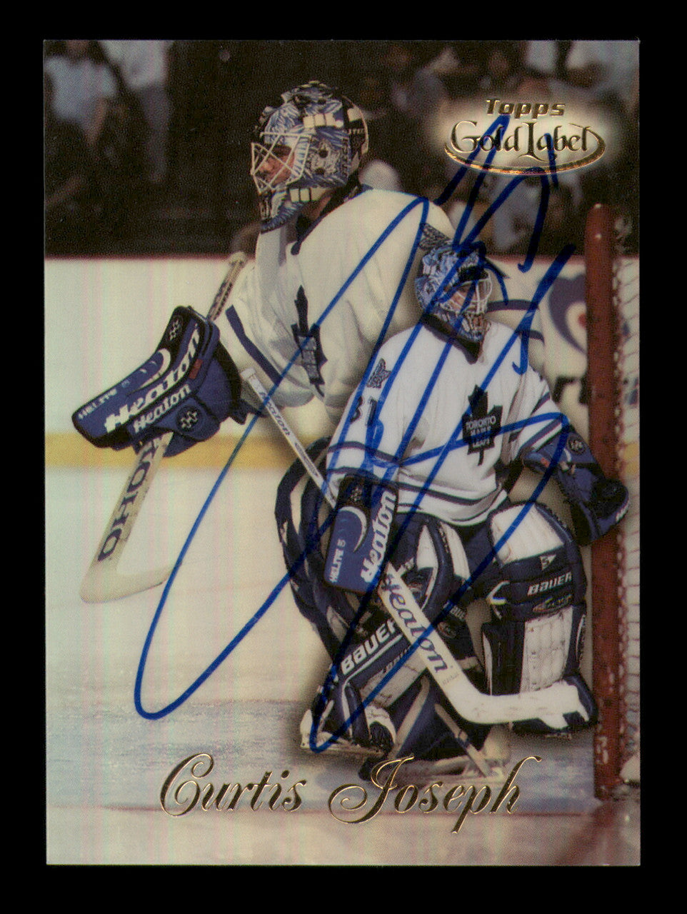 Curtis Joseph Autographed 1998-99 Topps Gold Label Card #39 Toronto Maple Leafs SKU #248183
